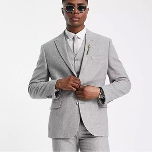 Grey suit jacket